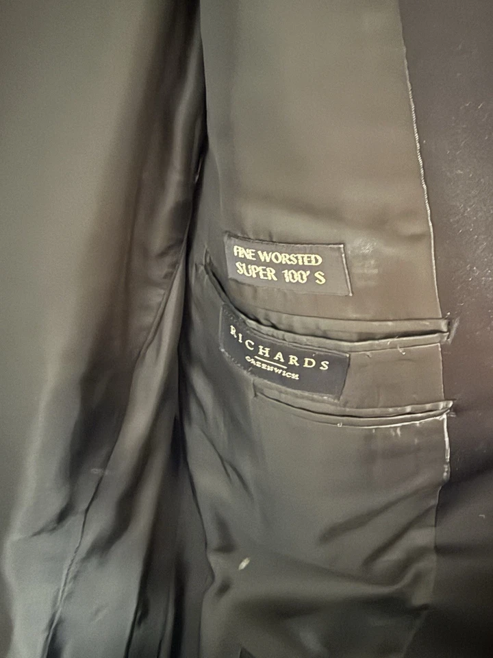 Chaqueta de Cena Ermenegildo Zegna Esmoquin Trofeo 42R Italiana 52 Lana Negra Foto 3 de 4