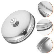 Steak Cover Cheese Melting Domes with Handle Stainless Steel Pot Grilling Food {