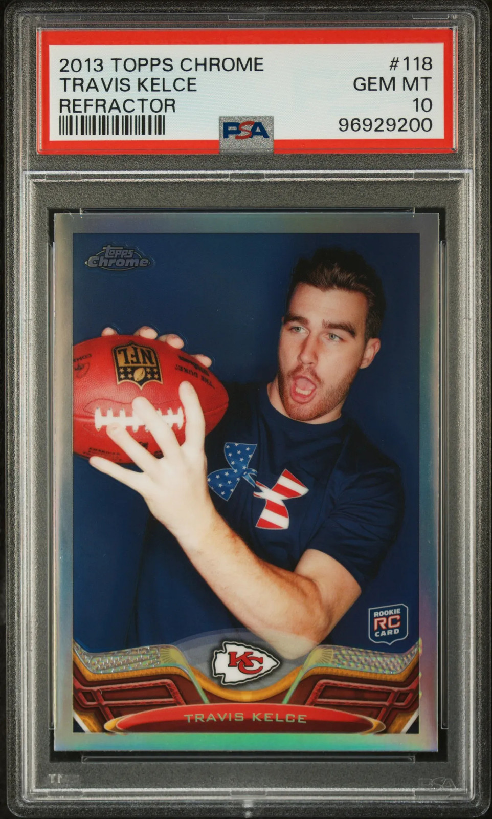 2013 Topps Chrome Travis Kelce #118 Refractor PSA 10