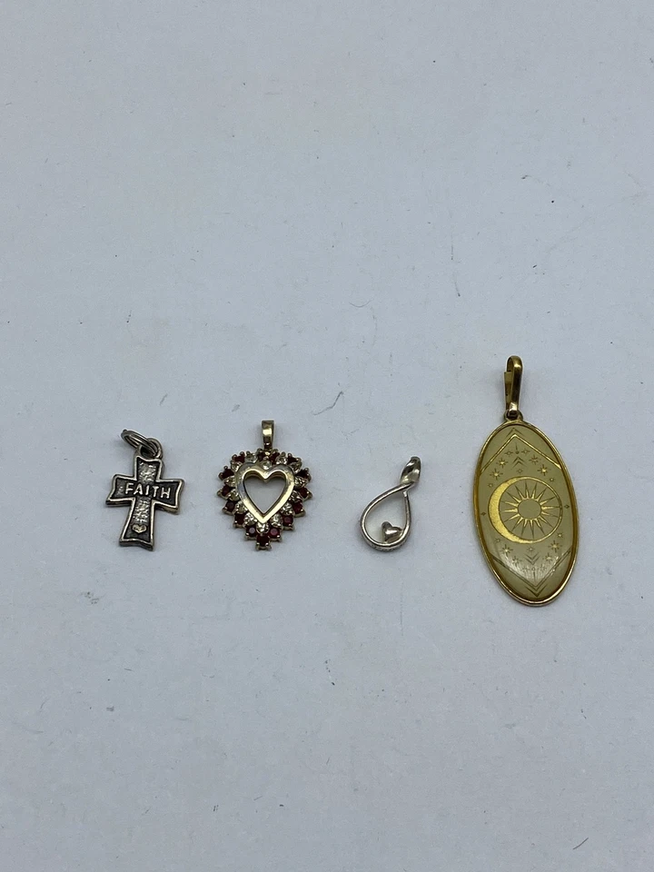 Sterling Silber verschiedene Anhänger Schmuck Konvolut 4 Teile 10,13 g