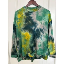 Logo Lounge Womens Tie Dye Pull Over Super Soft Size Large