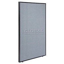 Office Partition Panel 48-1/4"W x 96"H Blue