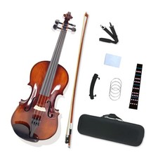 4/4 Acoustic Violin Kit 4 String Solid wood Violin Ebony Maple Spruce Fittings