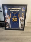 Stephen Curry Golden State Warriors Framed Autographed Basketball Jersey