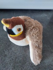 Pettec Katzenspielzeug Plüsch Vogel mit Bewe...