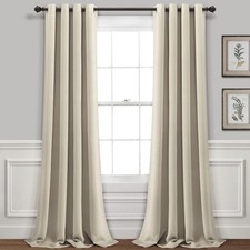 Lush Decor Insulated Grommet Blackout Window Curtain Panels, Pair, 52" W x 84...