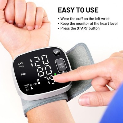 Compact Space Saving Health Monitor fits Bedroom Living Room Daily Placement Use