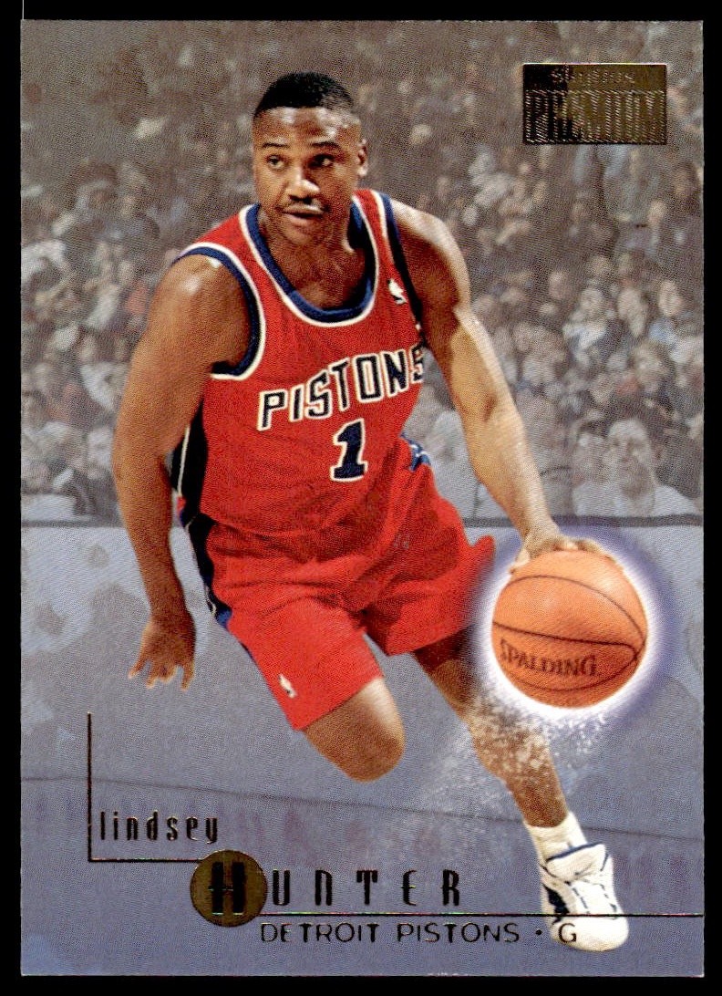 1996-97 SkyBox Premium Lindsey Hunter #35 Detroit Pistons