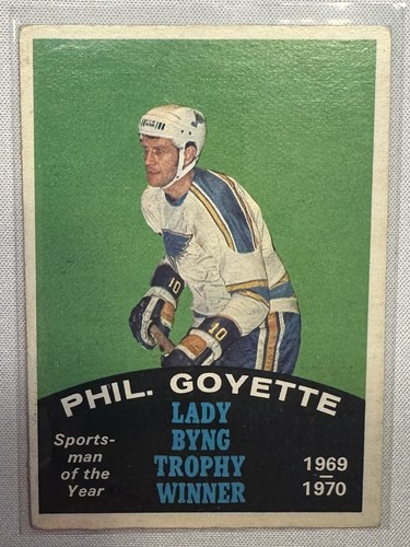 Phil Goyette [Lady Byng Trophy] #251 1970 O-Pee-Chee card