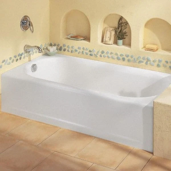 Baño empotrado American Standard 2390202.020, 60 in L, 30 in W, blanco, Foto 2 de 2