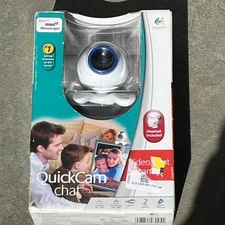 Logitech QuickCam USB 2 Web Cam Video Chat 961402-0403 Open Box