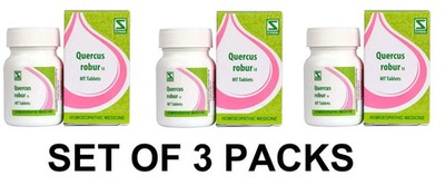 WSI Quercus Robur 1X Alcohol De Addiction Homeopathic Tabs   Pack of 3, 20 g