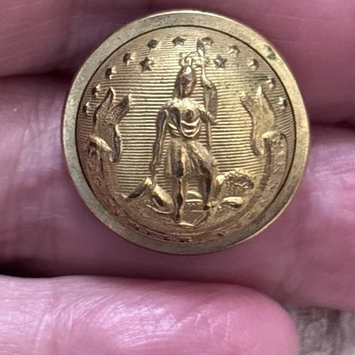 Gold Gilted Va-20 Coat Button