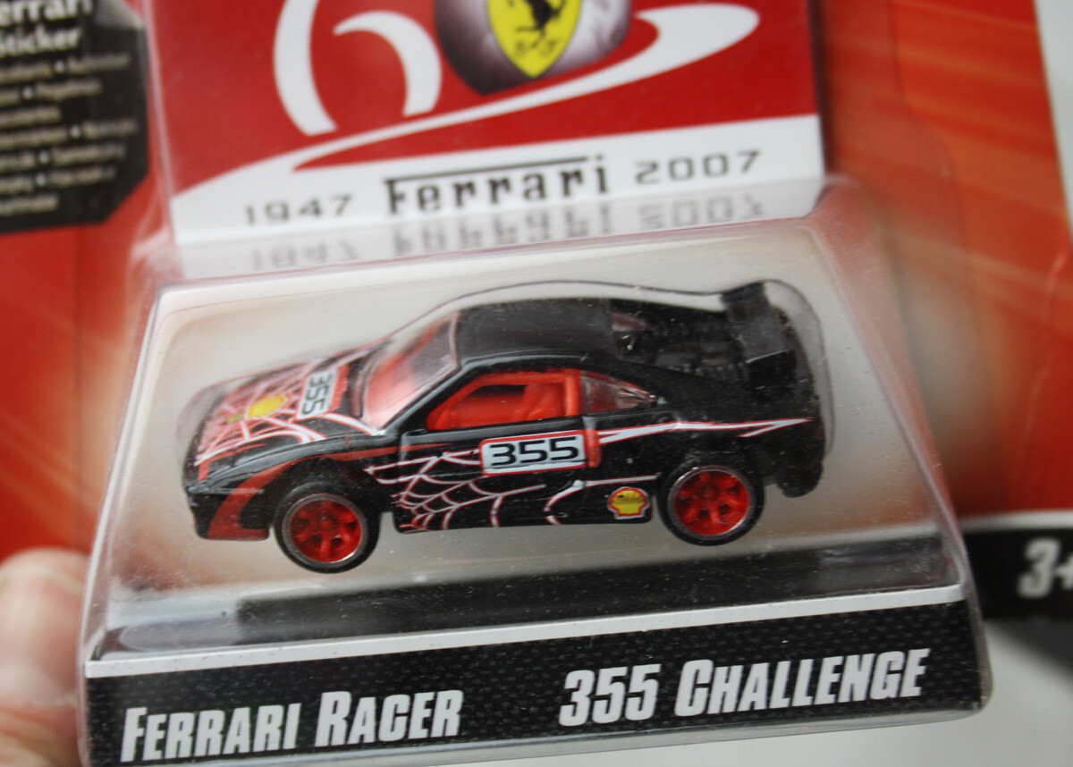 RARE 2007 HOT WHEELS 60 YEARS FERRARI RACER 355 CHALLENGE NEW