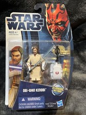 Star Wars The Clone Wars OBI-WAN KENOBI Action Figure Galactic Battle Card Game
