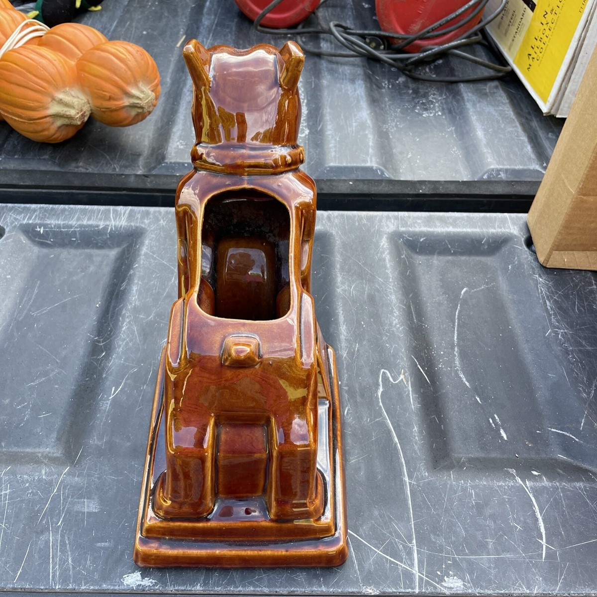 Vintage Mack Truck Bulldog Ceramic Planter Advertising RARE Vintage Mack Truck Bulldog Ceramic Planter Advertising RARE