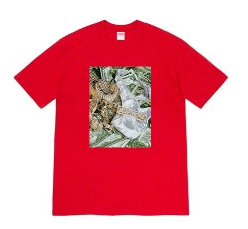 Supreme Bling Tee Heather Red Size 