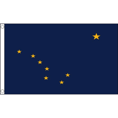 Alaska USA Staatsflagge Tisch Hand wehende Flaggen Wimpel Party Scrunchie Displays