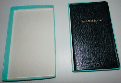 TIFFANY ティファニー レザー アドレス帳 メモ帳　黒❤ Tiffany & Co. Small Black Leather Address Book | eBay