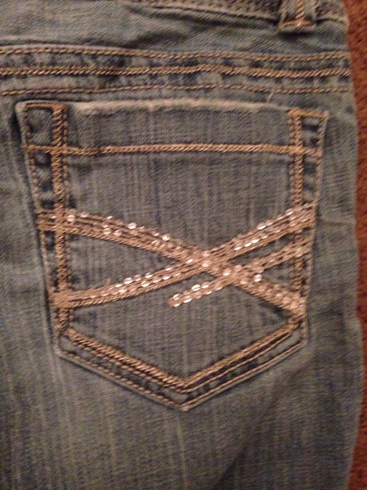 Jeans Boot Cut Aeropostale Femme Taille 3/4 Délavé Clair - Occasion Très Bon état