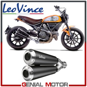 Leovince Exhaust Gp Duals Kat Steel Ducati Scrambler 800 18 18 Ebay