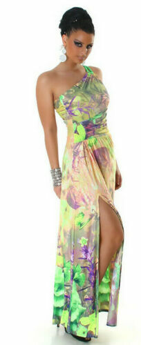 Femme Luxe Emerald Green One Shoulder Ruched Slinky Midi Dress Size 12 |  eBay UK