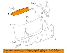 GM OEM 18-23 Equinox Lift Gate Interior Trim-Upper Gate Trim 84445040