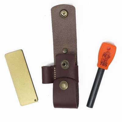 TBS LEATHER DC3 and Firesteel Belt Pouch Choice of Colours