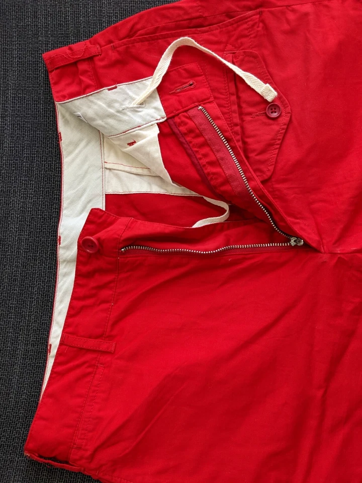 Engineered Garments W31.5 /32 Shorts Soul Red/Small or fit medium - Image 2 of 4