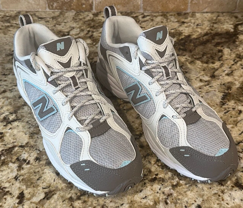 Zapatillas para mujer New Balance 460 gris blanco azul malla EE. UU. WT460GC talla 11 Foto 2 de 4