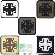 3D Rubber Patch Eisernes Kreuz Abzeichen Aufnäher Bundeswehr Emblem