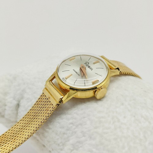 OROLOGIO ORO GIALLO 18 KT DONNA REWEL MECCANICO MANUALE ANNI 60 70 CASSA  mm17 | eBay