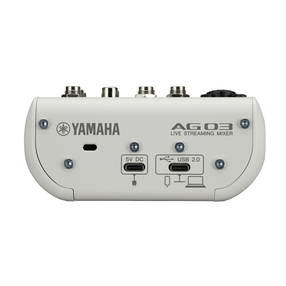 YAMAHA AG03MK2 LSPK White Live Streaming Package Mixer, Mic, Cable