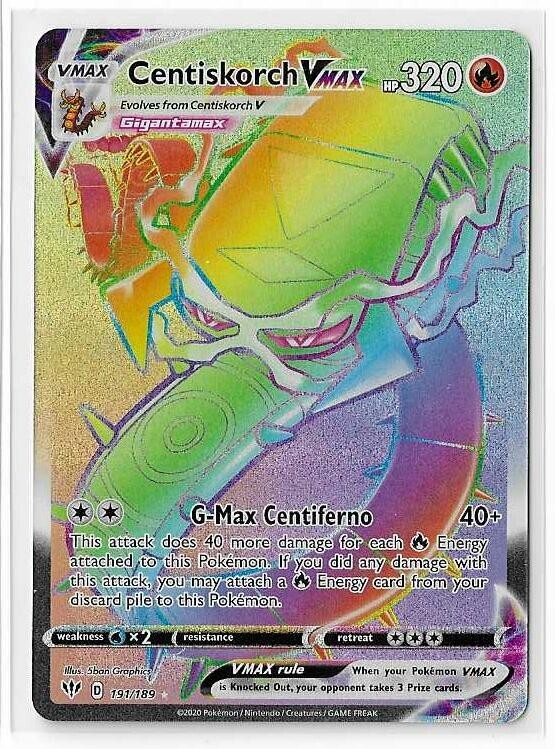 Centiskorch VMAX 191/189 Pokemon Darkness Ablaze Sword Shield