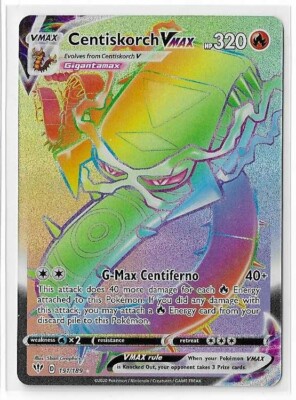 Centiskorch VMAX 191/189 Pokemon Darkness Ablaze Sword Shield