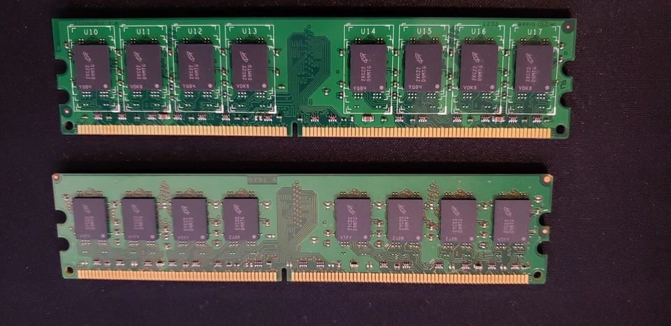 Crucial CT51264AA667 M16FC 8GB (4 x 2) DDR2 PC2-5300 Non-ECC Desktop 8GB RAM - Image 4 of 4