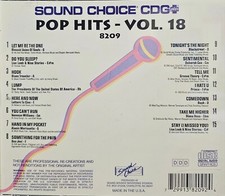 SC8209 POP HITS SOUND CHOICE KARAOKE CDG HARD TO FIND