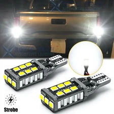 Strobe Flashing 921 LED Backup Reverse Light Bulbs for Chevy Silverado 2014-2020