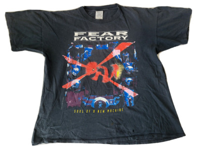 Vintage 90's Fear Factory T shirt - Soul of a New Machine - Blue Grape