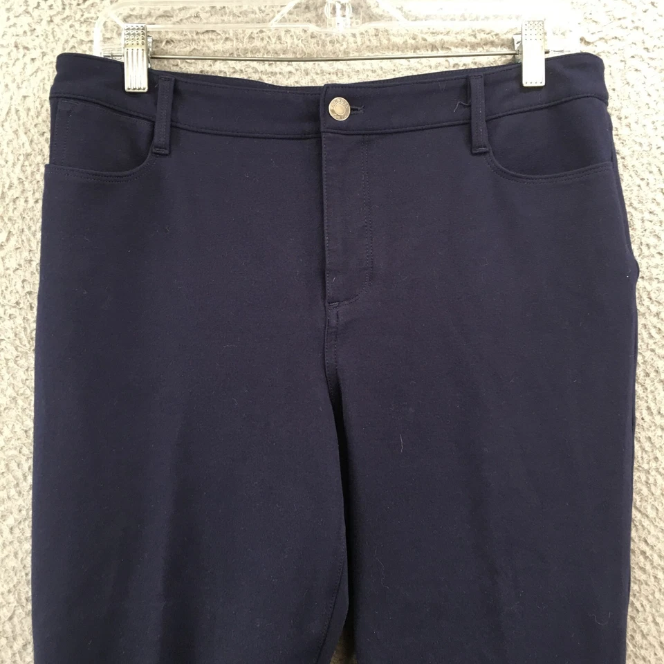 Talbots Jeggings Pants Womens Petite 10 (Actual 32X25.5) Blue Mid Rise Zip Fly - Image 2 of 4