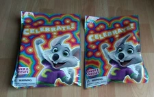 Chuck E Cheese Toy Prize Goody Bag Celebrate! w/ 10+ Random Toys - Lot of 2 New 