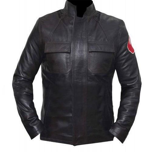 STAR WARS Black Leather Jacket for Men Stylish Movie-Inspired Outerwear