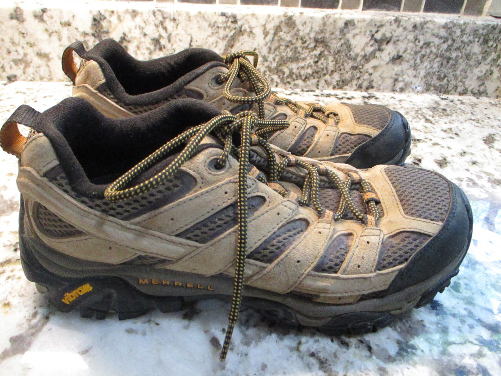 Merrell Moab 2 Ventilatore Uomo 8 Scarpe Stivali Bassi Escursionismo Pelle Scamosciata. B7
