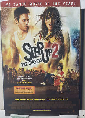 STEP UP 2 THE STREETS ORIGINAL MOVIE POSTER 26x40 Video Store Promo. EC (rolled)