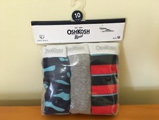 NWT Oshkosh Boys Brief Underwear 3pair/pack Camo many sizes