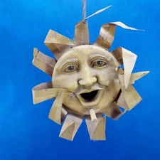 Vintage Folk Art Sun Face Birdhouse SS Sarna Philippines