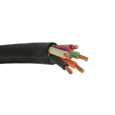 100' 14/5 SOOW Portable Power Cable Flexible CPE Jacket Black 600V