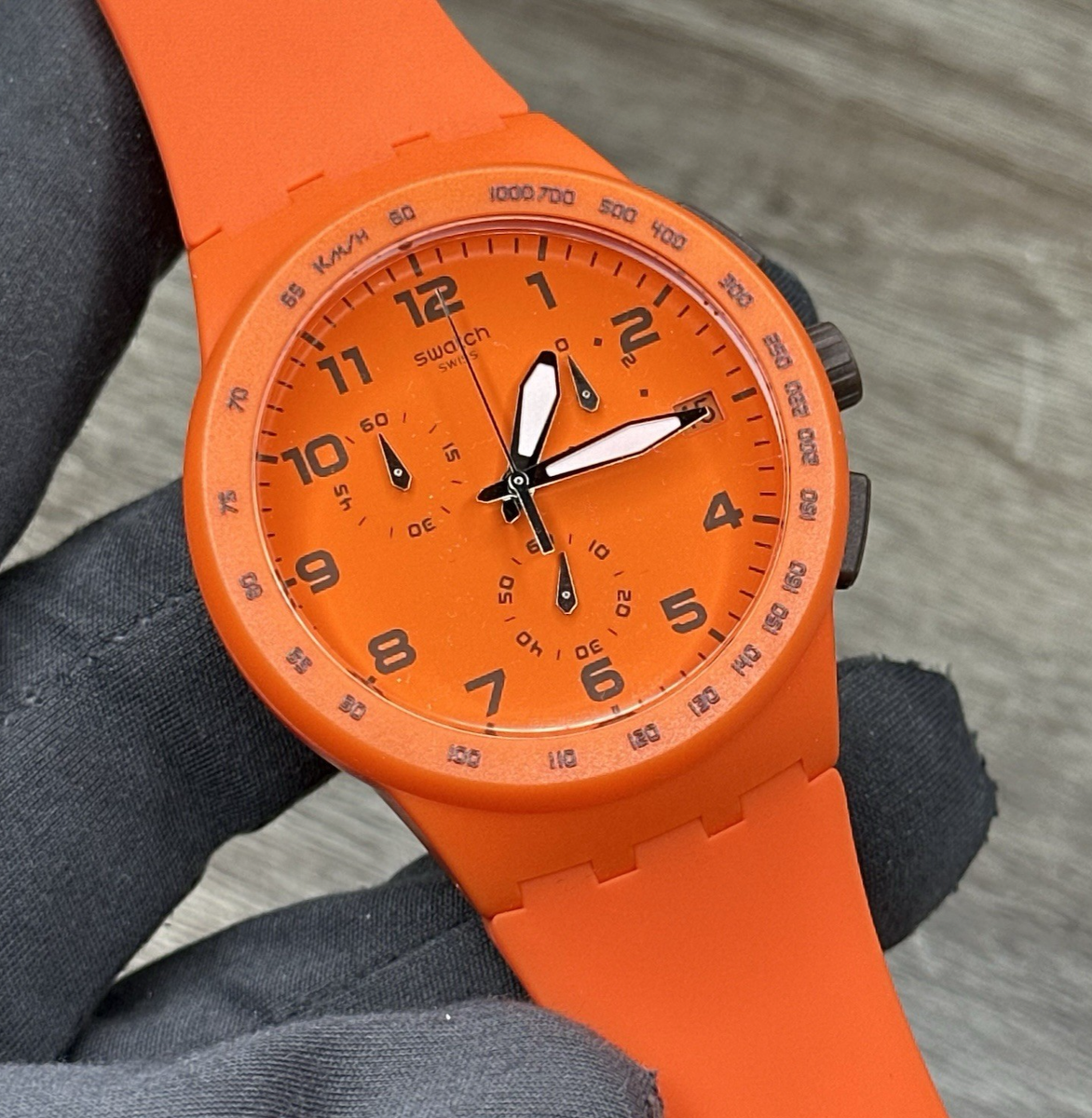 【未使用】 MADE OF TOYS YOU WATCH ネオンオレンジ ToyWatch Unisex Orange Dial orange Plastic Strap Quartz Watch