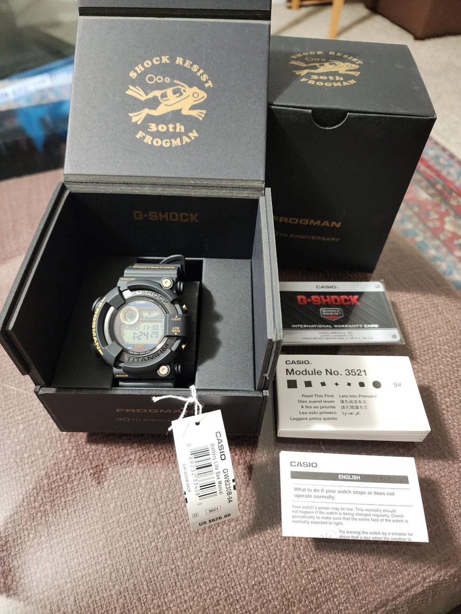 CASIO G SHOCK FROGMAN WATCH th ANNIVERSARY LIMITED TITANIUM