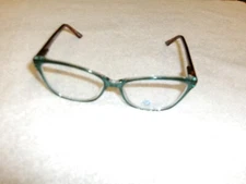 Modern Optical Eyeglass Frames Effort Teal Crystal Tortoise 55[]16-140 Rx